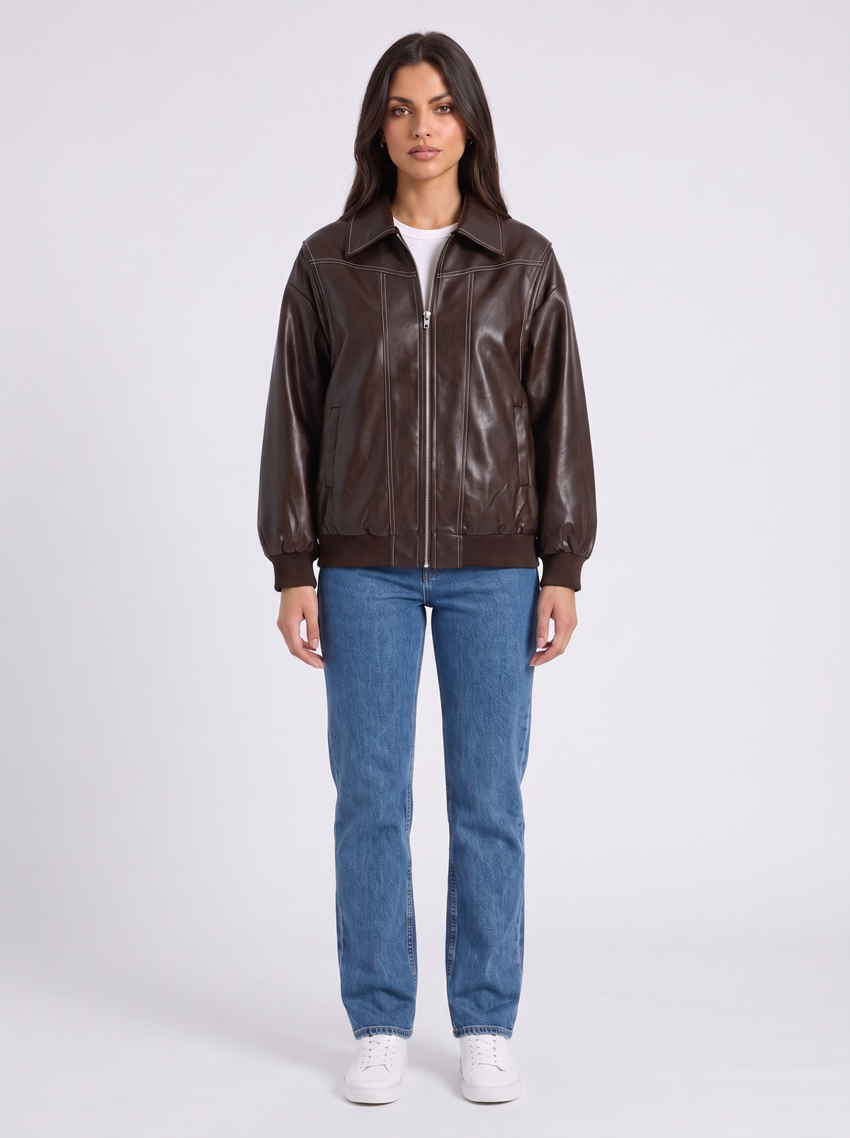 Milena – Faux Leather Jacket