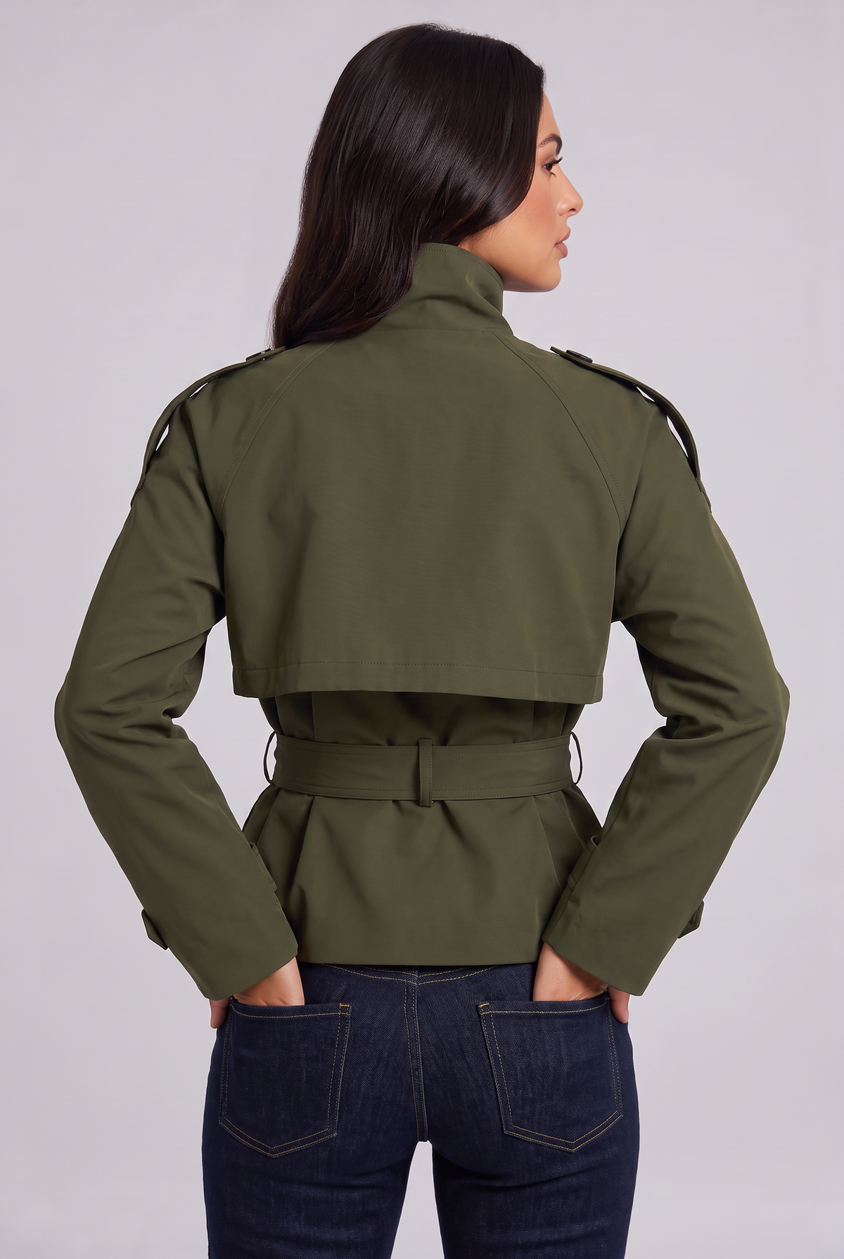 Lola – Cropped Trench Coat