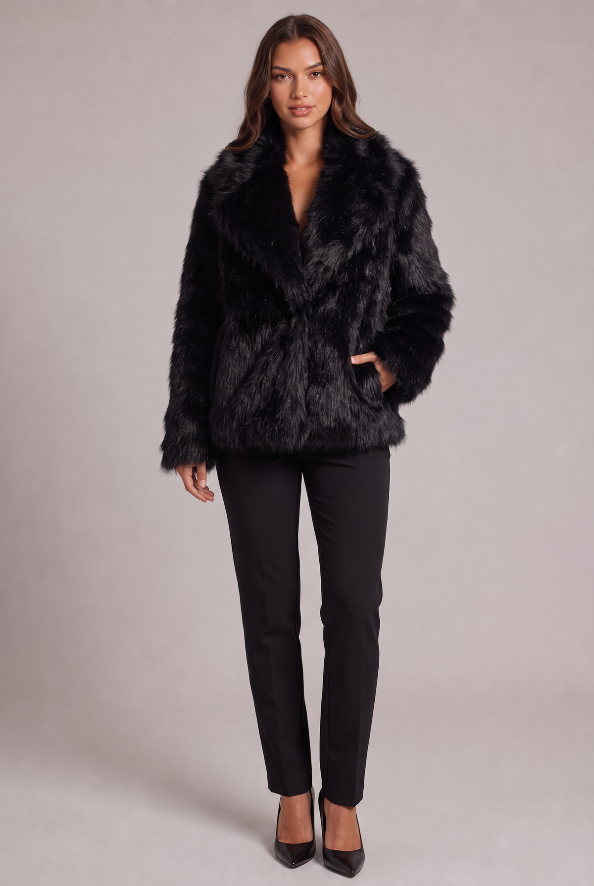 Rebecca – Faux Fur Jacket