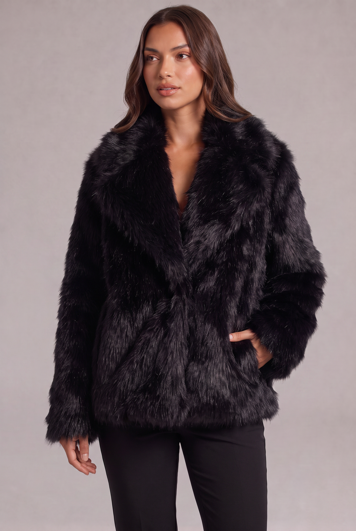 Rebecca – Faux Fur Jacket