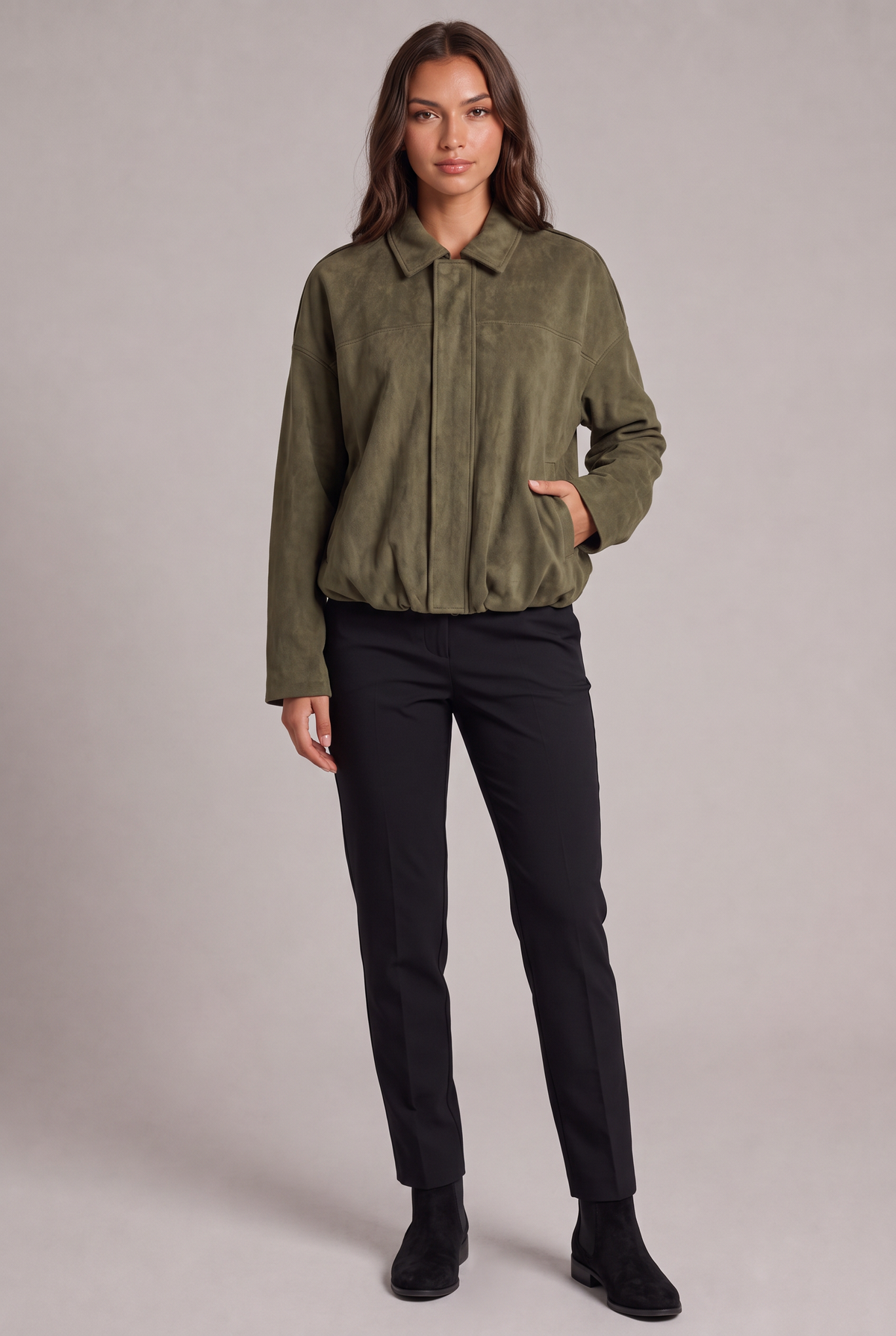 Matilde – Suede Bomber Jacket
