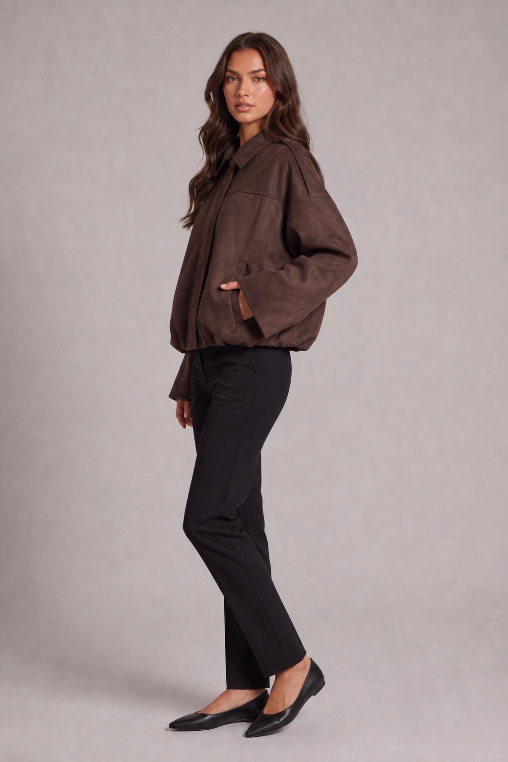 Matilde – Suede Bomber Jacket