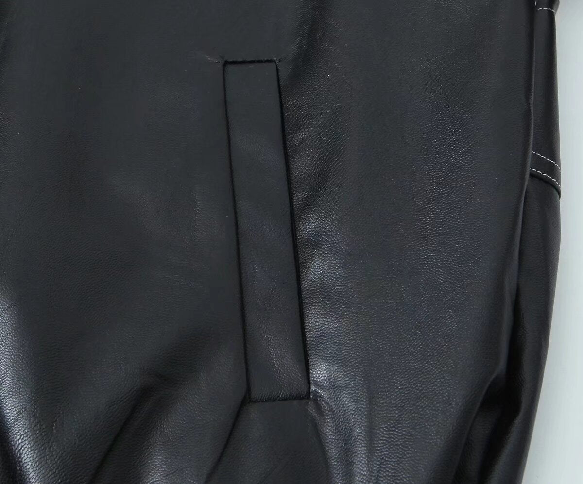 Milena – Faux Leather Jacket