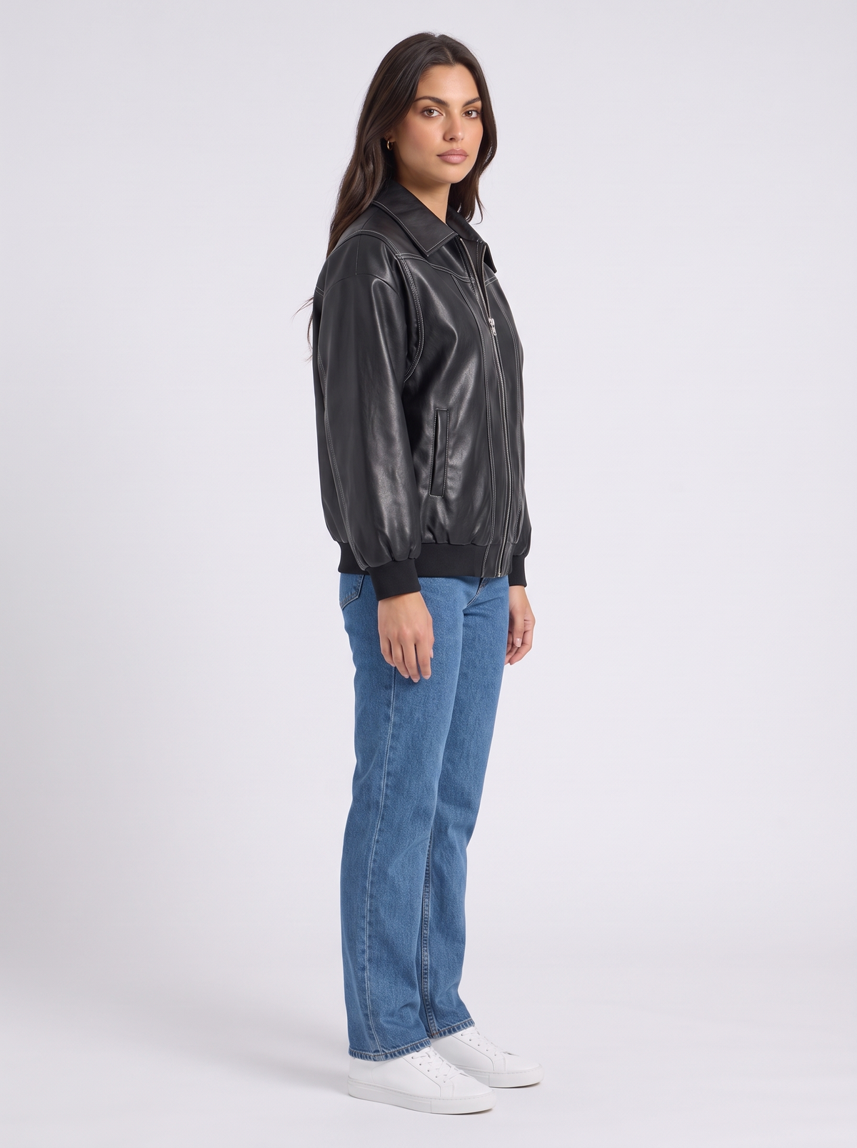 Milena – Faux Leather Jacket