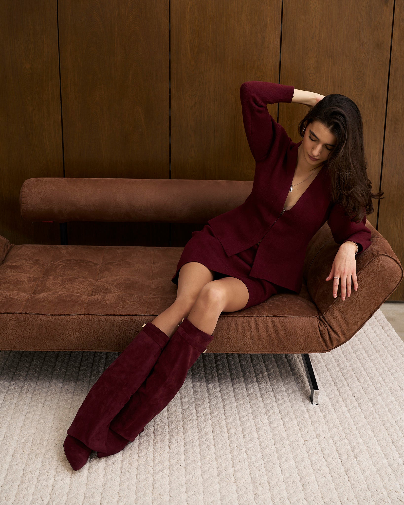 Emilia – Suede Knee-High Boots