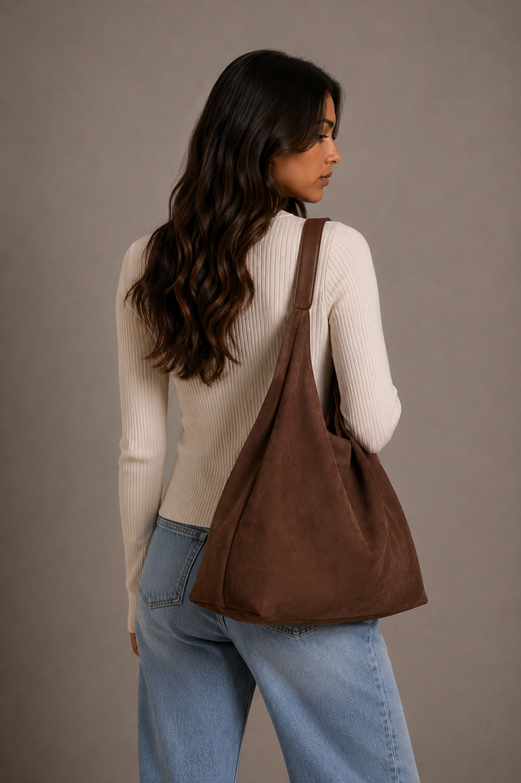 Jenna – Suede Shoulder Bag