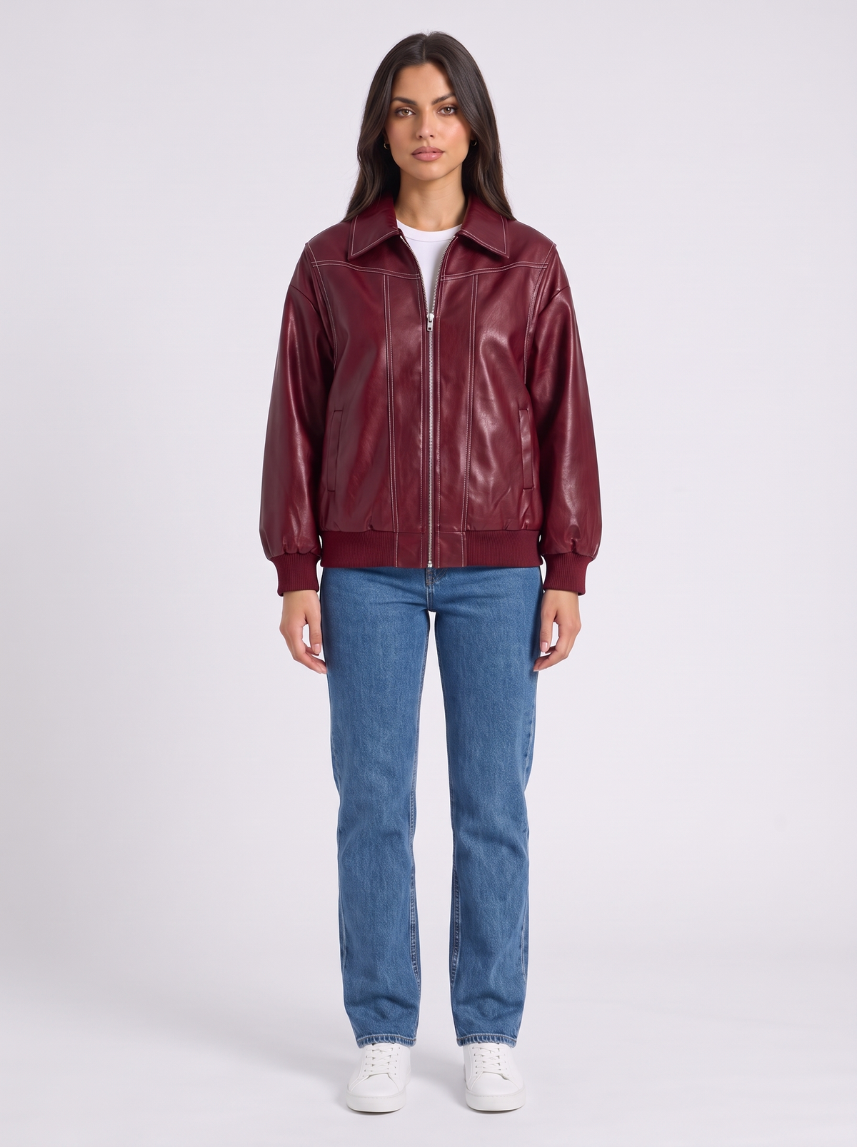 Milena – Faux Leather Jacket