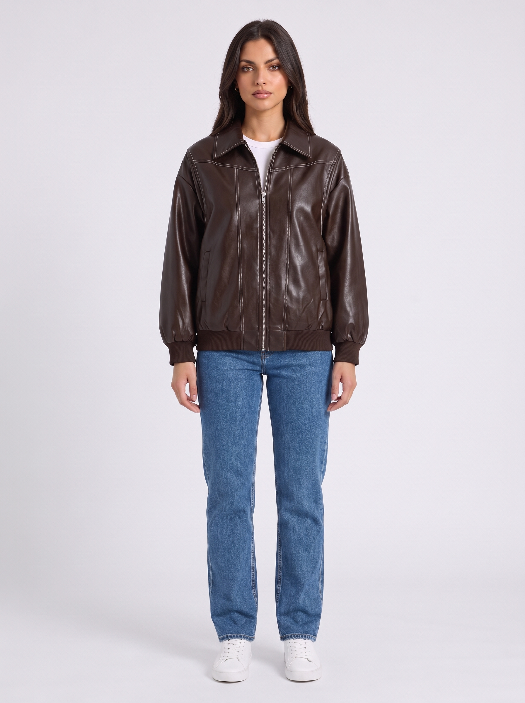 Milena – Faux Leather Jacket