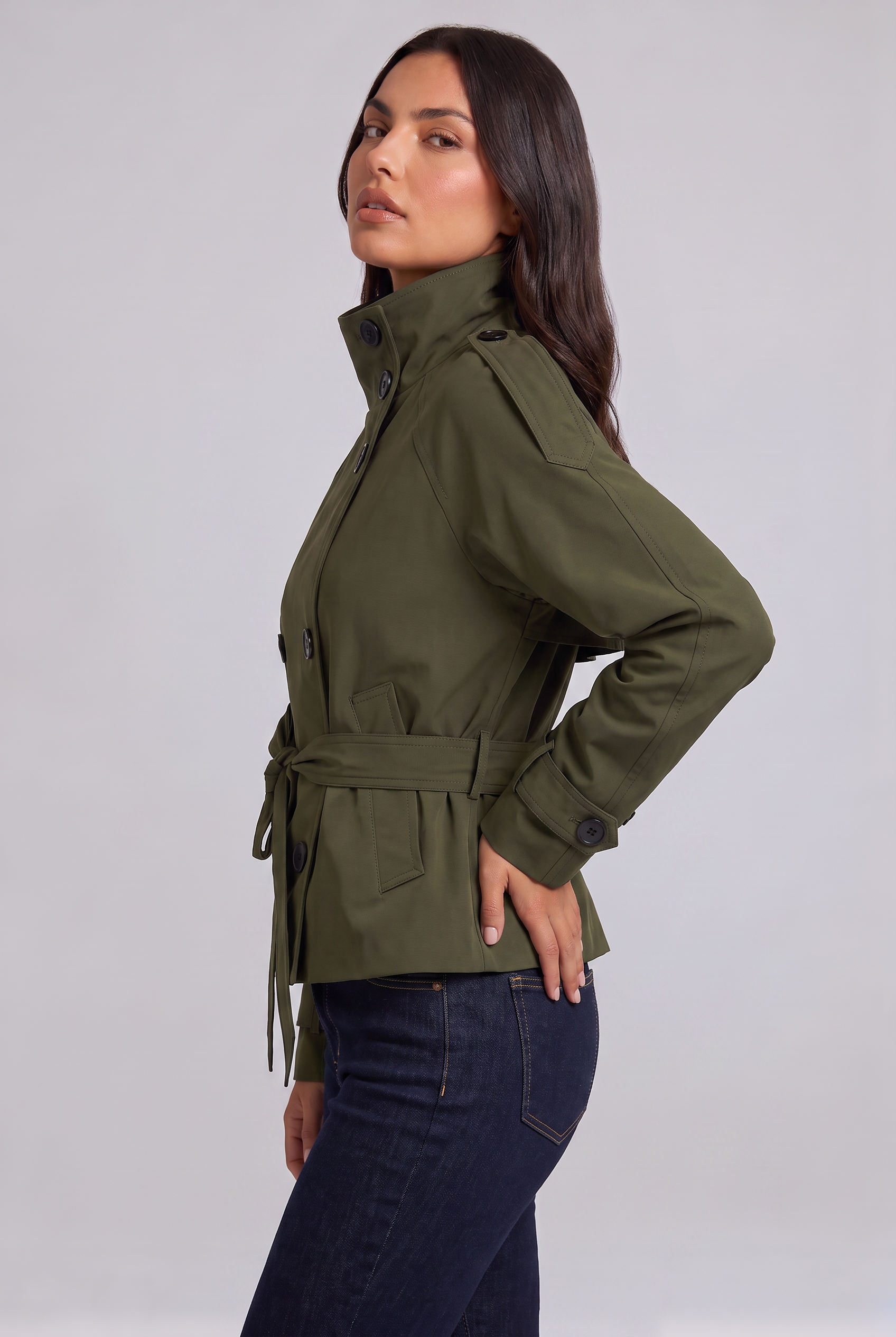 Lola – Cropped Trench Coat