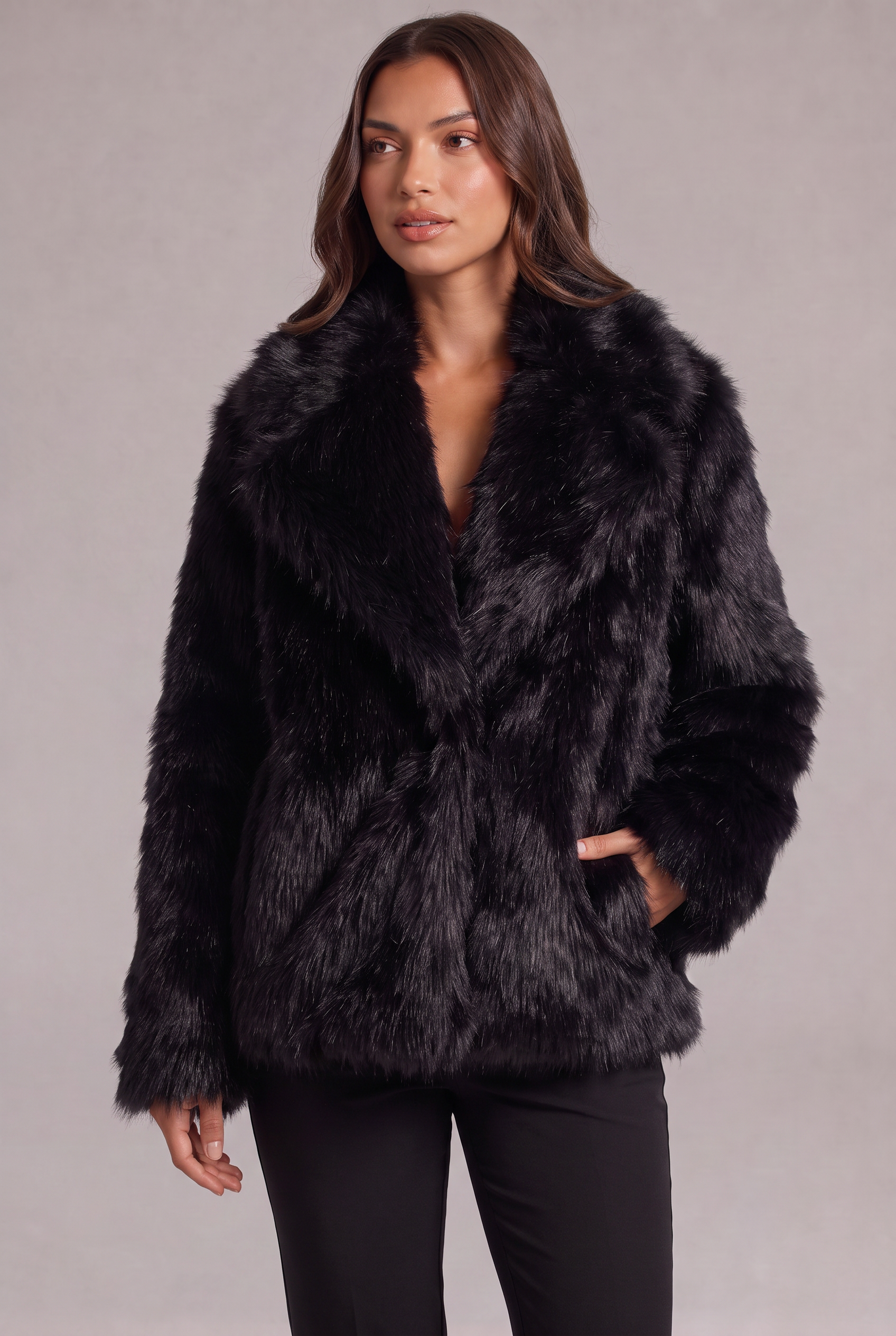 Rebecca – Faux Fur Jacket