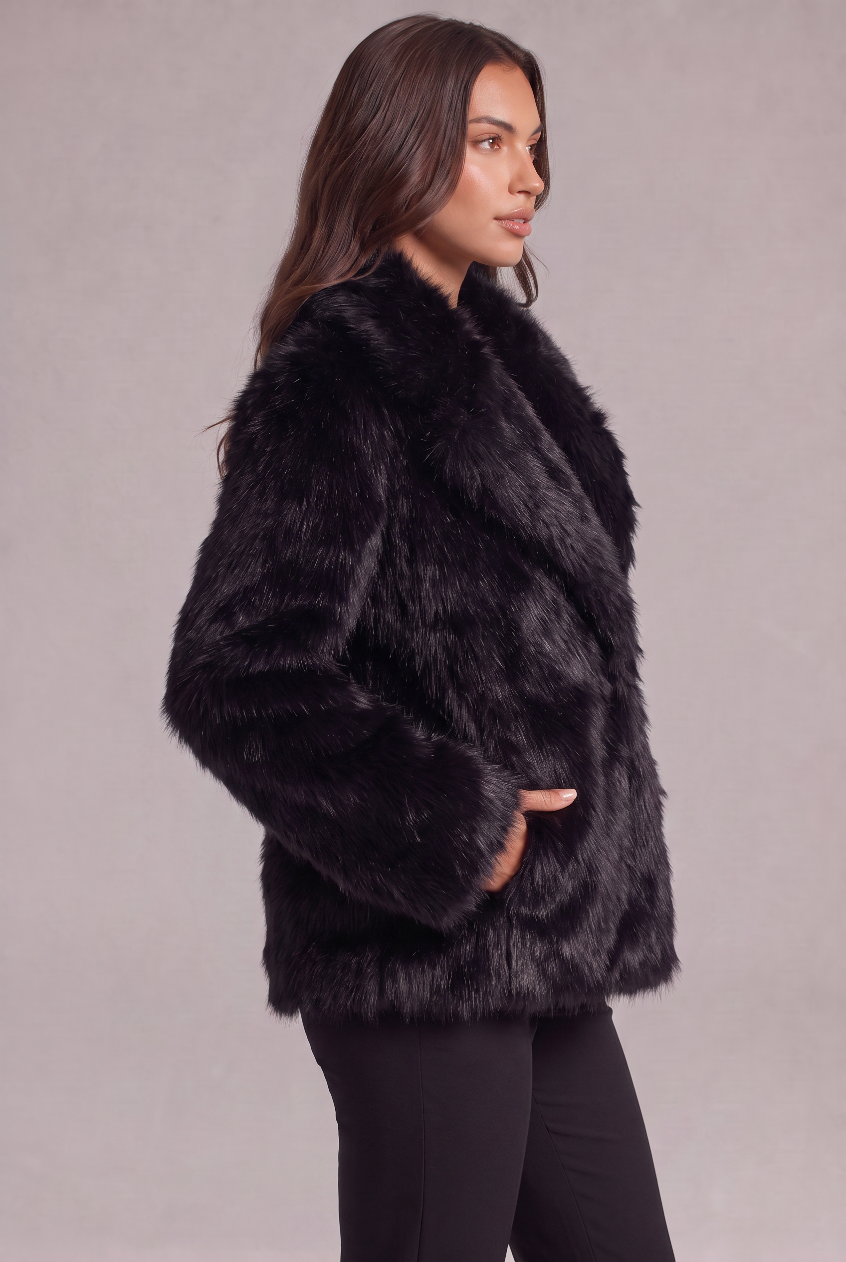 Rebecca – Faux Fur Jacket
