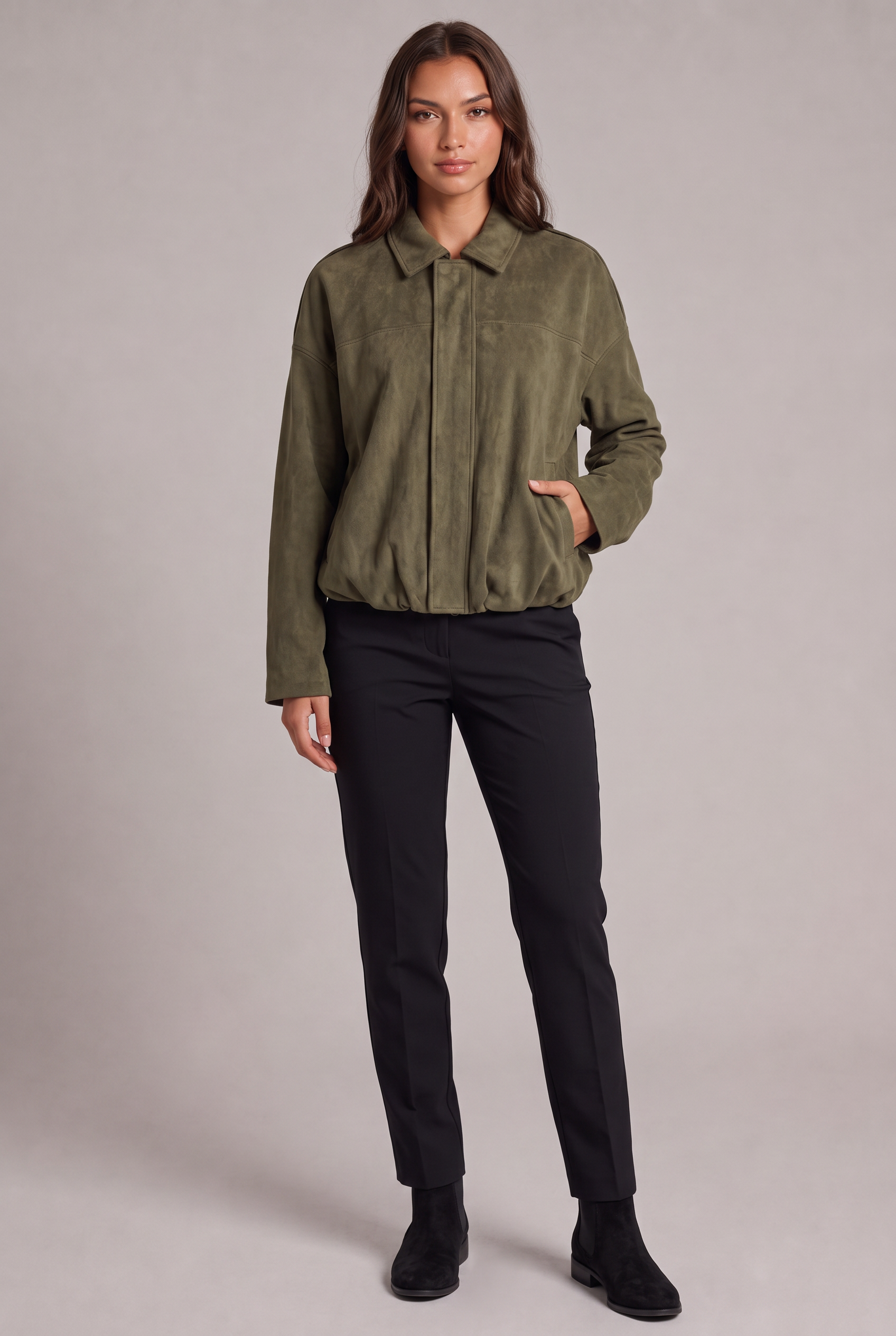Matilde – Suede Bomber Jacket