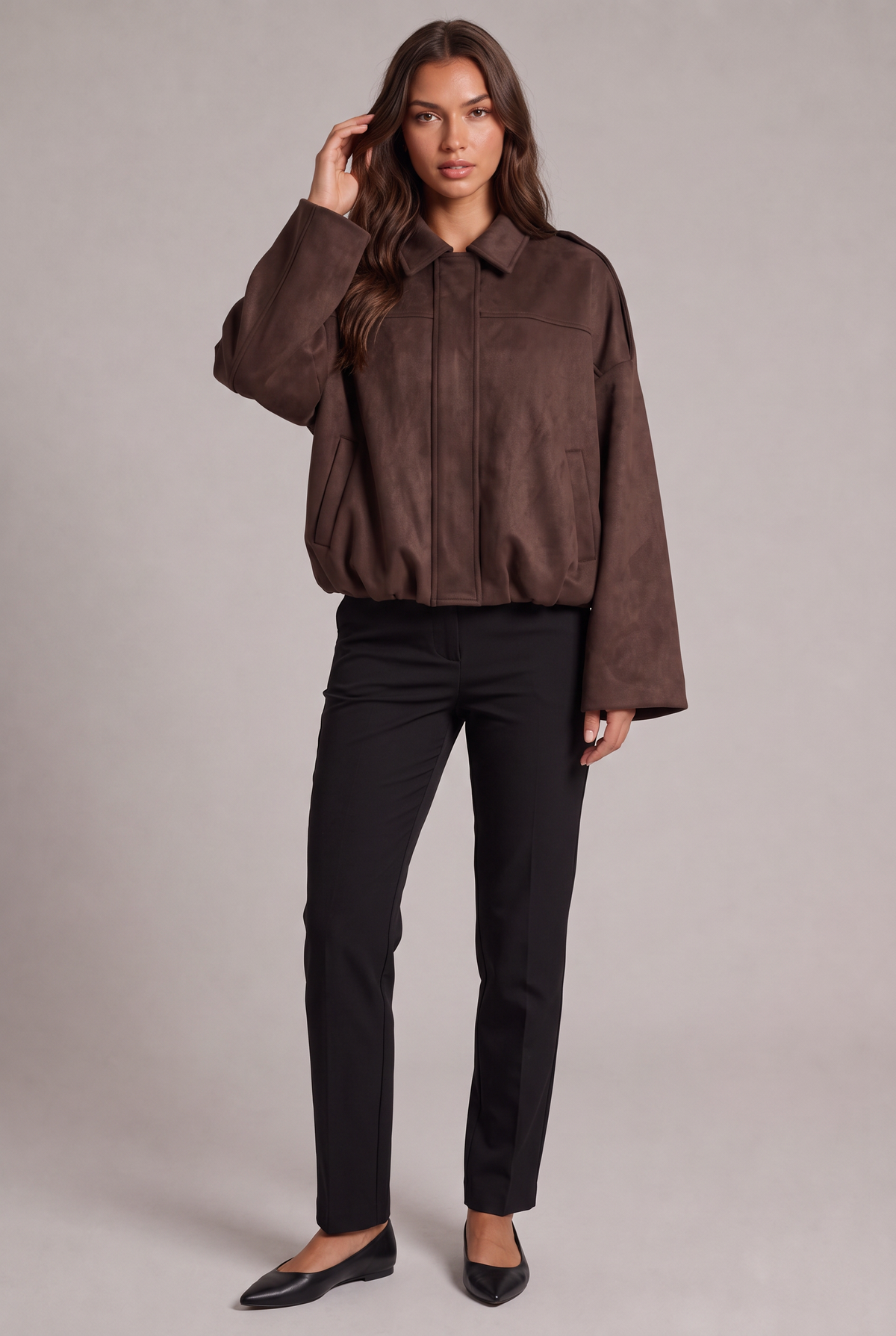 Matilde – Suede Bomber Jacket