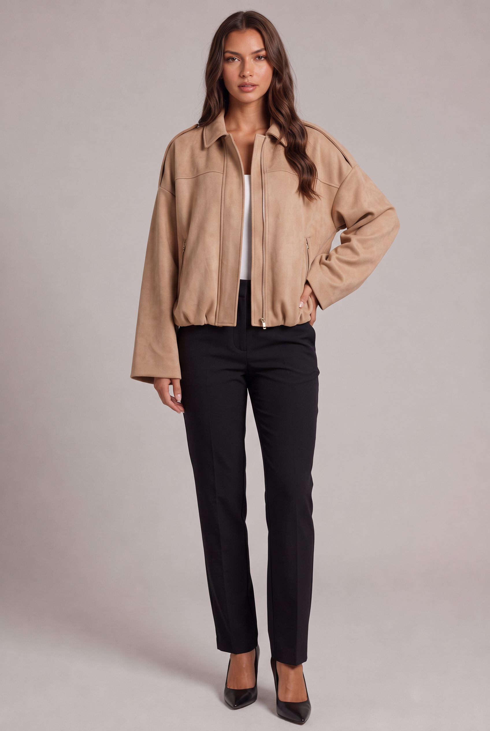 Matilde – Suede Bomber Jacket