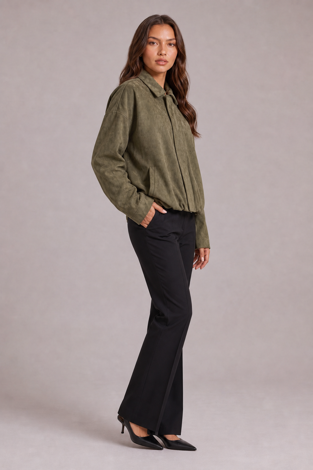 Matilde – Suede Bomber Jacket
