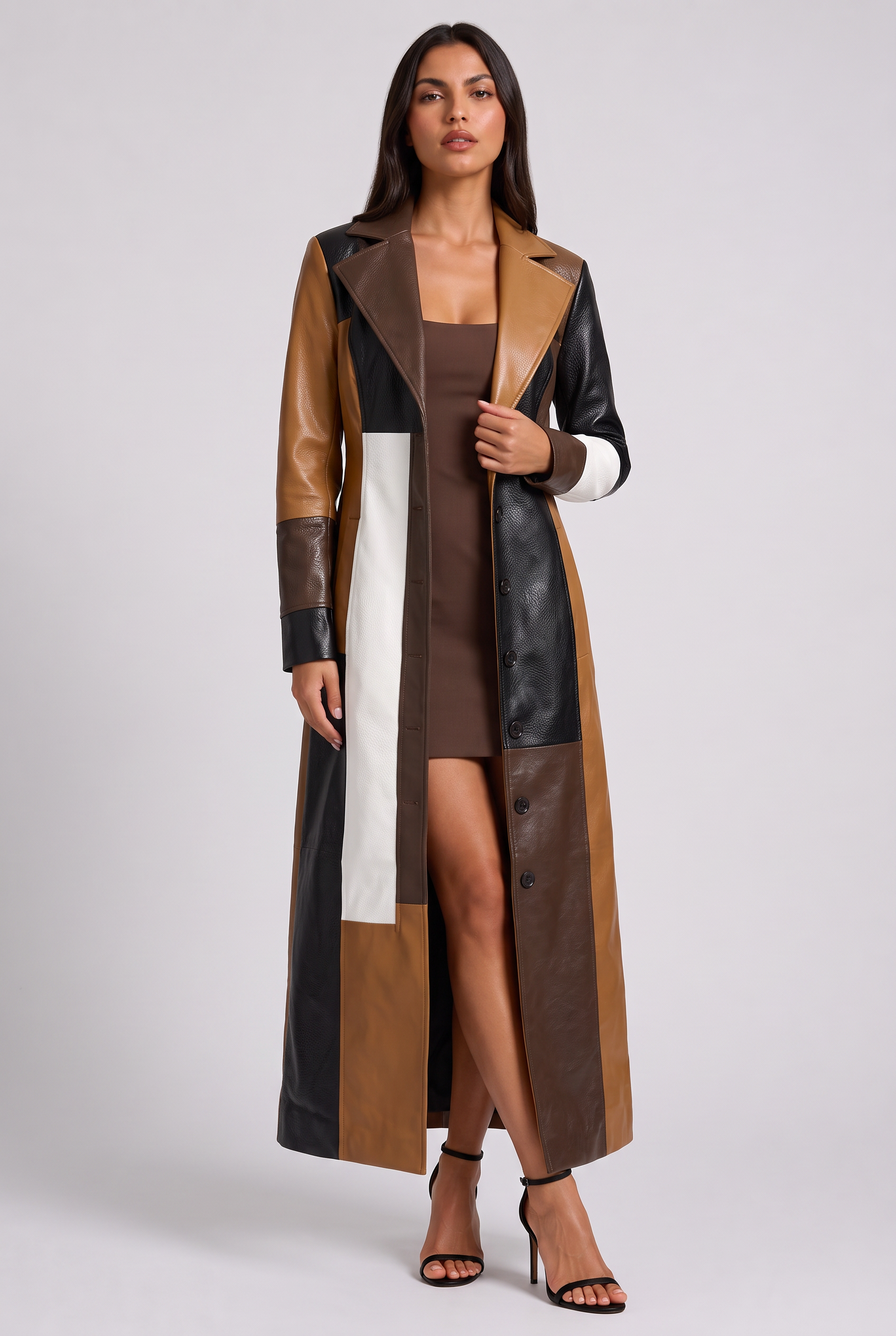 Océane – Long Contrast Coat