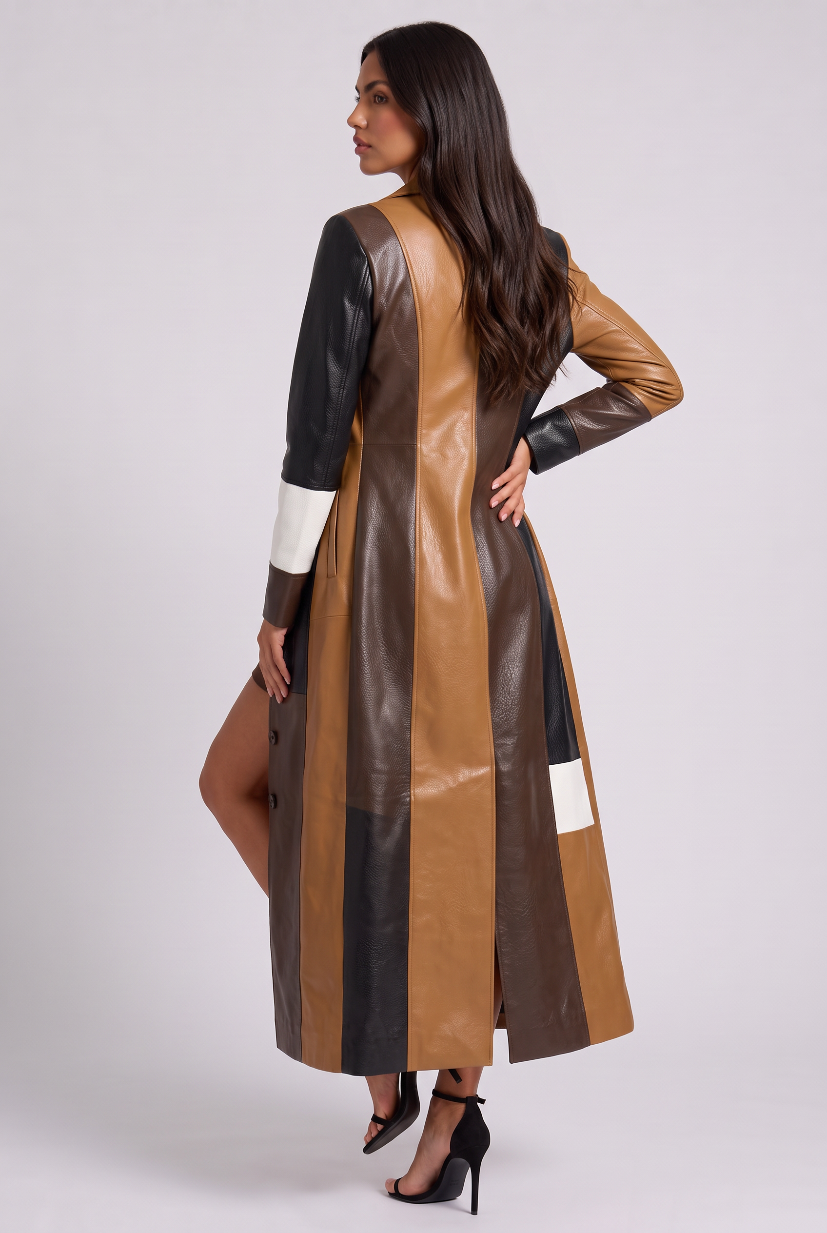 Océane – Long Contrast Coat