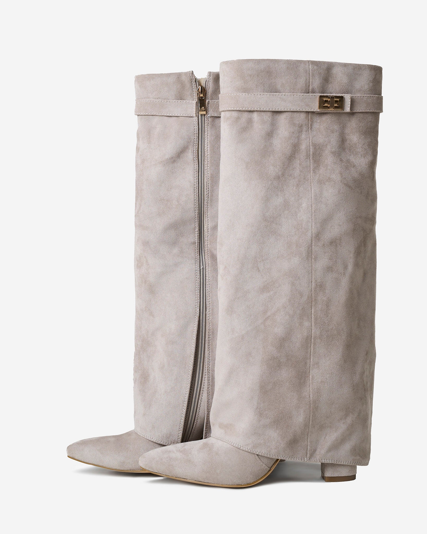 Emilia – Suede Knee-High Boots