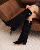 Emilia – Suede Knee-High Boots