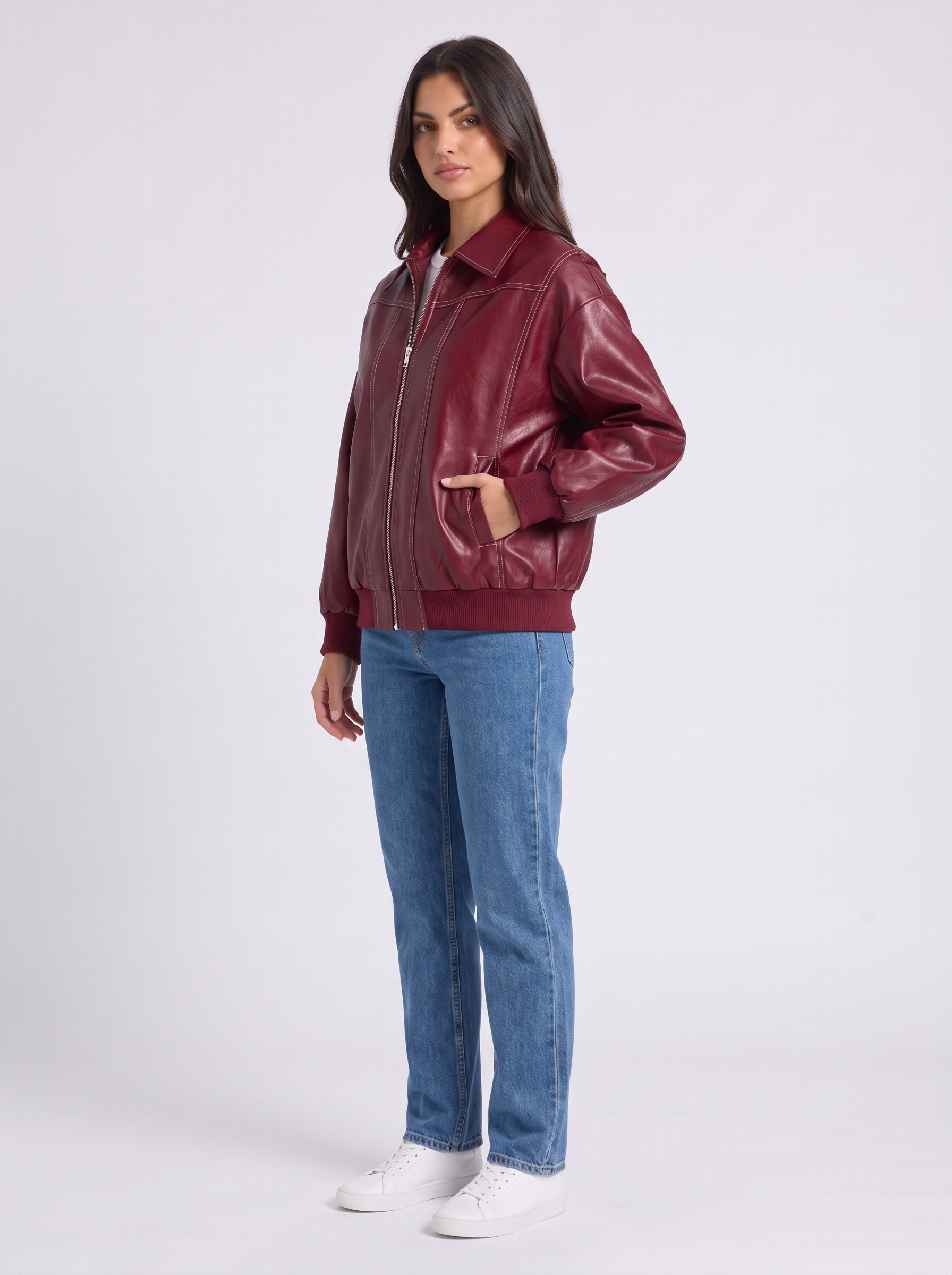 Milena – Faux Leather Jacket