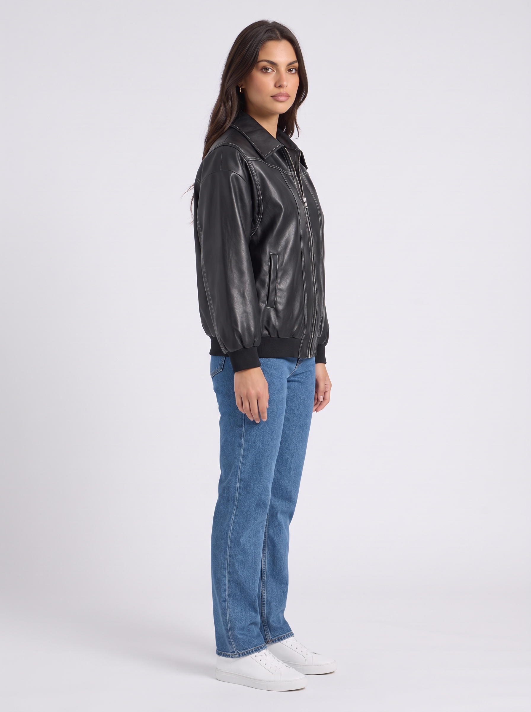 Milena – Faux Leather Jacket